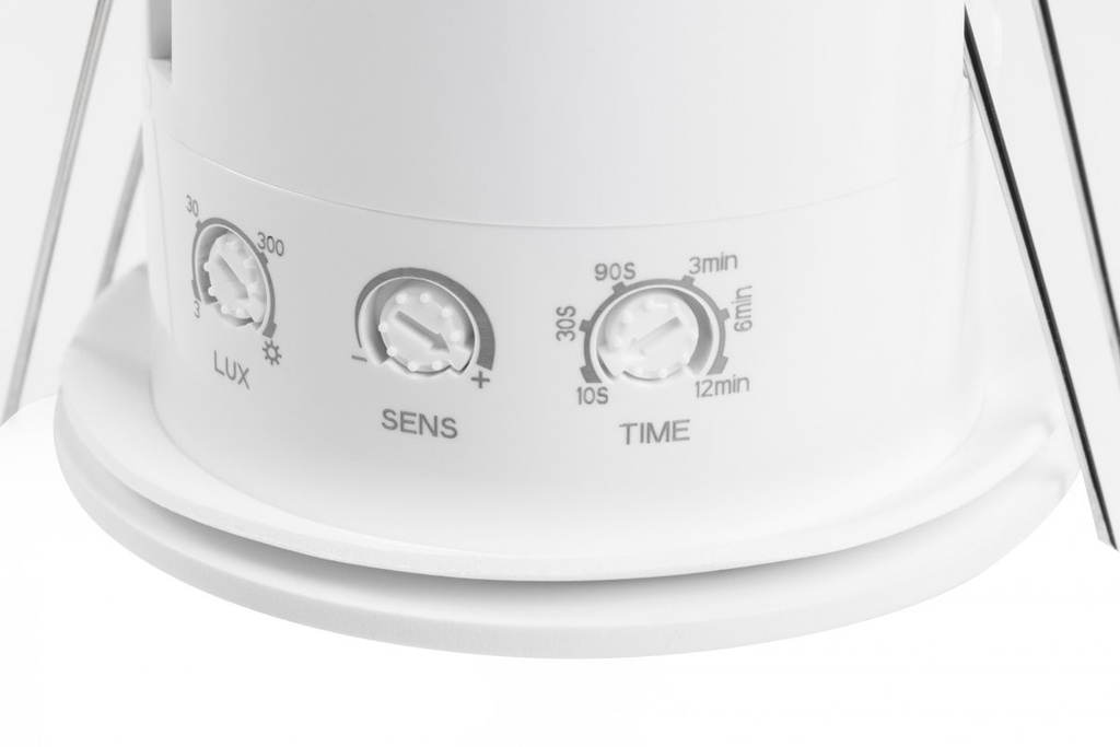 Датчик присутності GTV CO-4 HF, мікрохвильовий, макс.2000 Вт, AC220-240V, кут 360°, діапазон 6м, IP44, білий