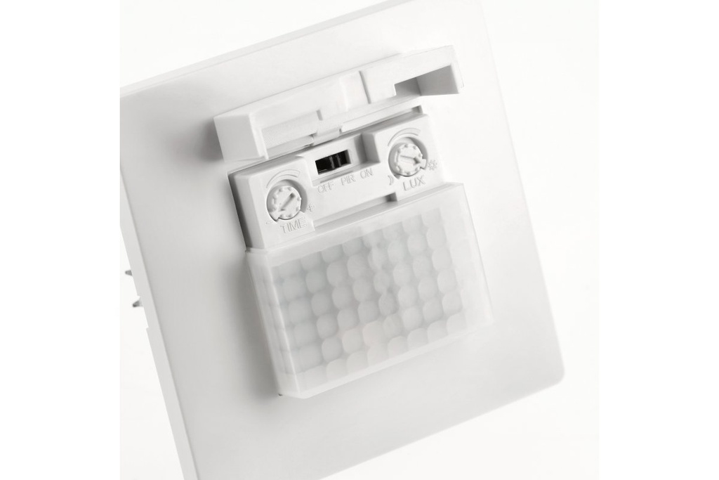 Датчик руху GTV CR-20, макс.500Вт, кут 120⁰, дальність 10м, IP20, білий