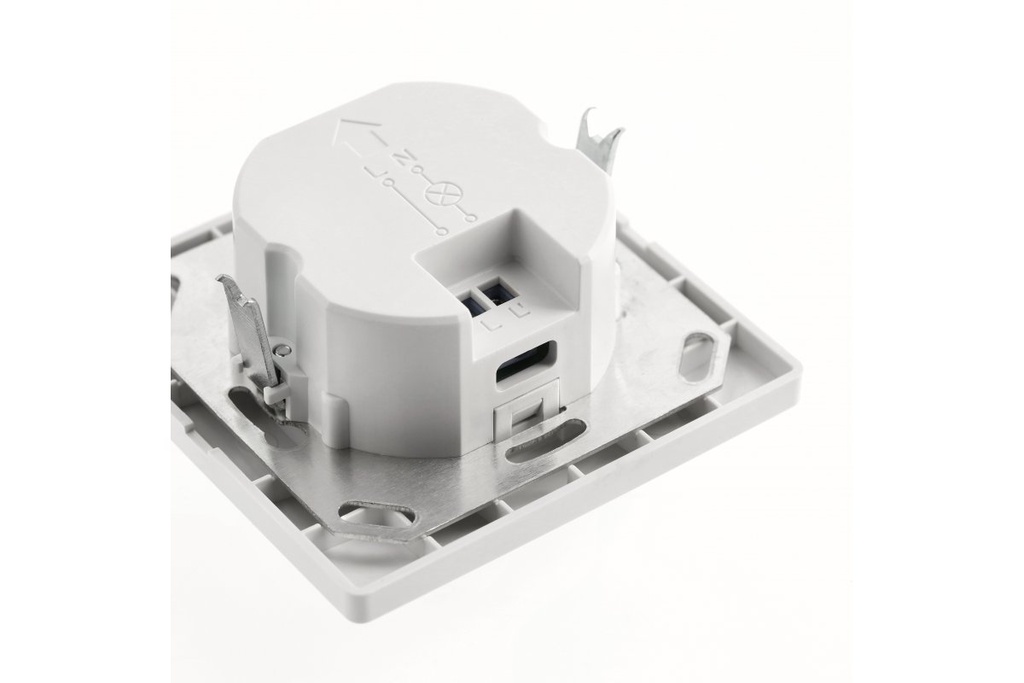 Датчик руху GTV CR-20, макс.500Вт, кут 120⁰, дальність 10м, IP20, білий