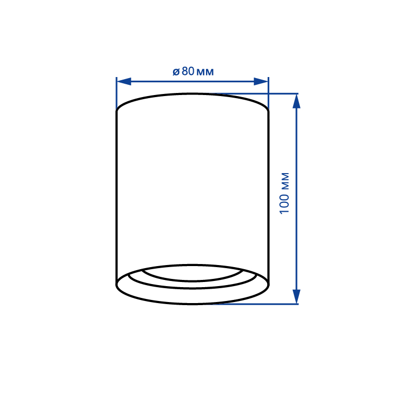 Накладний світильник Feron ML302-A під лампу чорний