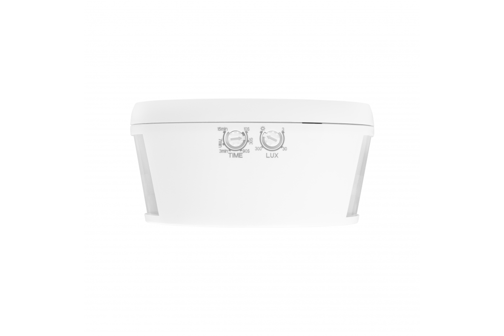 Датчик руху GTV CR-21, макс.2000Вт, кут 360⁰, радіус дії 30м, білий