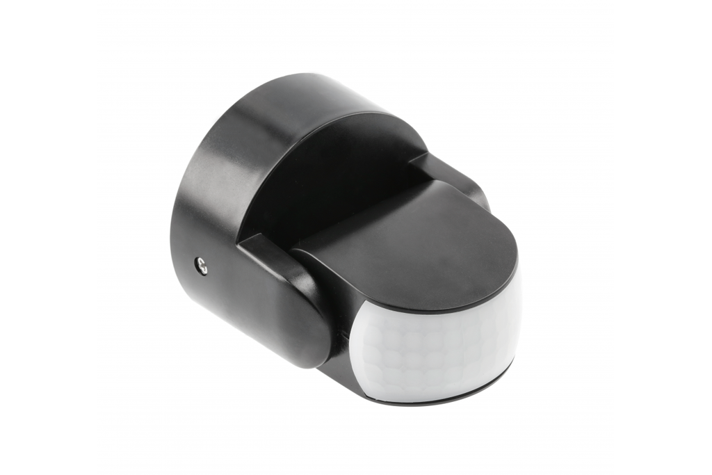 Датчик руху GTV CR-9 mini, max.1200W, 180°/360°, R12м, IP65, чорний (CR-CR9M00-10)