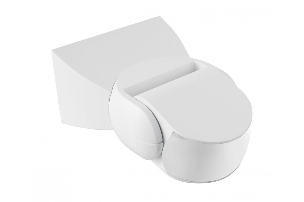 Датчик руху мікрохвильовий GTV CM-9, max.1200W, кут 180°, 5-15м, IP65, білий