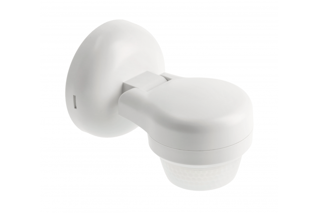 Датчик руху та присутності GTV CO-3, PIR, макс.1200Вт, кут 360⁰, радіус дії 24м, IP65, білий