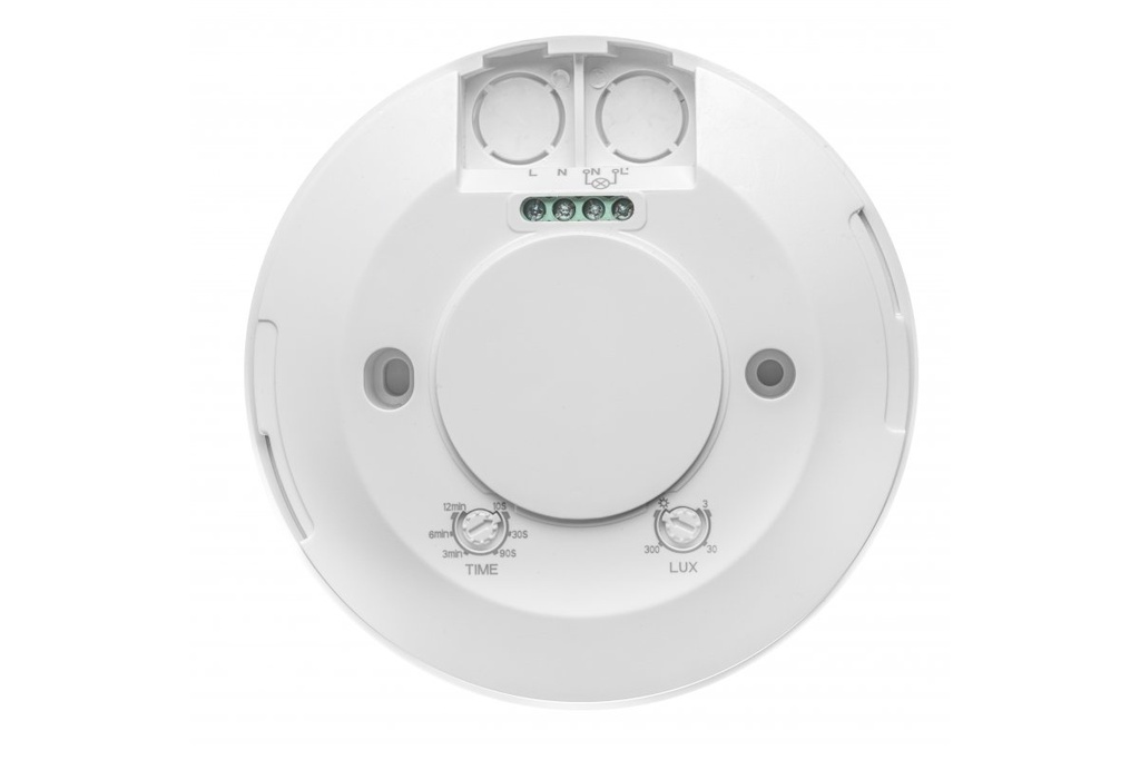 Датчик руху та присутності мікрохвильовий GTV CO-5 HF, макс. 2000 Вт, кут виявлення 360°, діапазон 6 м, IP20, білий