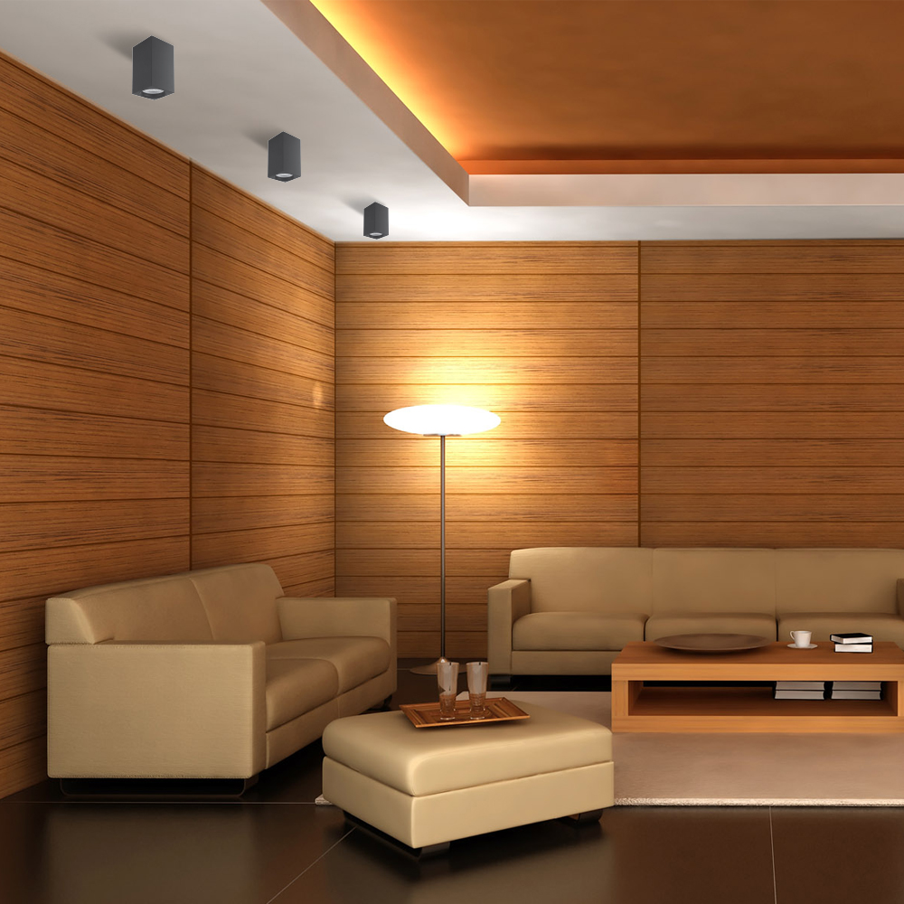 Накладний світильник Feron ML307 під лампу чорний