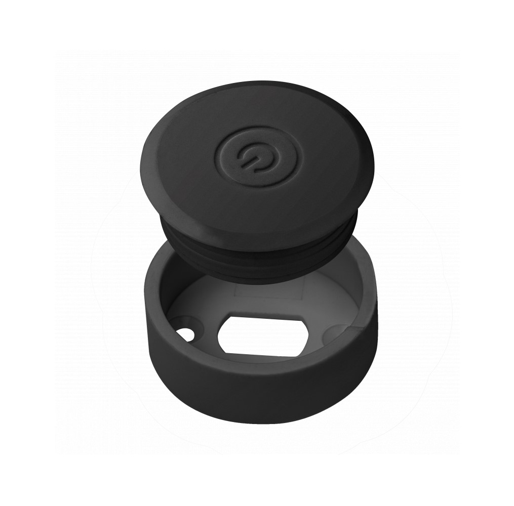 Вимикач-димер GTV дистанційний сенсорний безпровідний з регулюванням яскравості чорний (AE-WDBP1-20N)