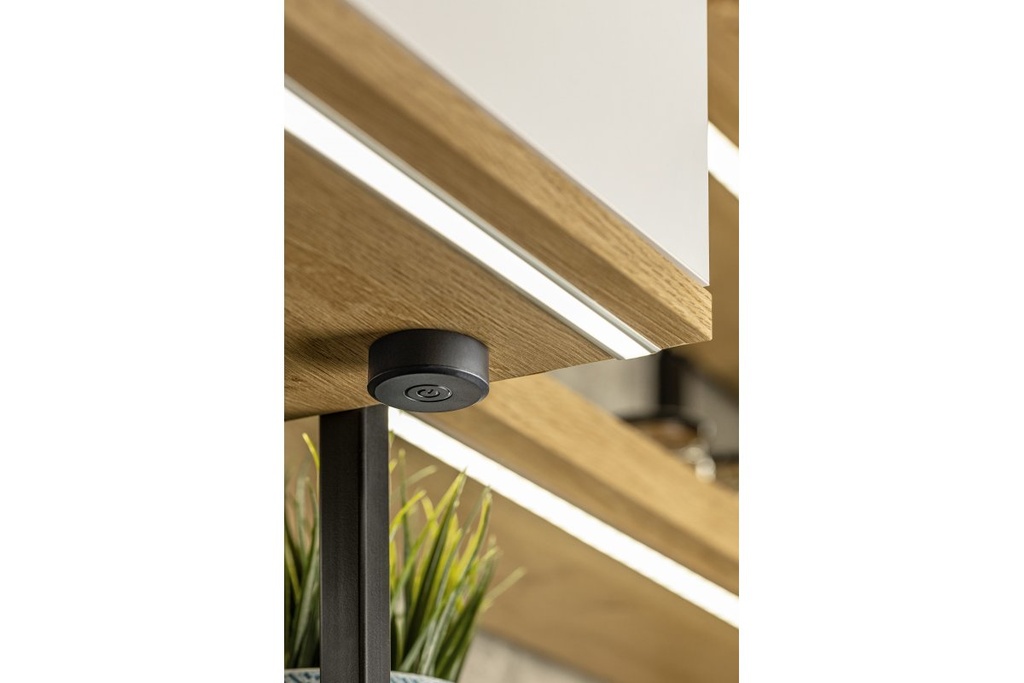 Вимикач-димер GTV дистанційний сенсорний безпровідний з регулюванням яскравості чорний (AE-WDBP1-20N)