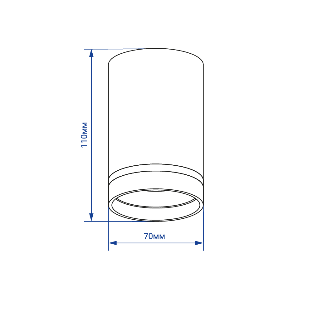 Накладний світильник Feron ML308 під лампу білий