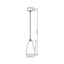 Накладний світильник Feron ML323 під лампу на підвісі чорний