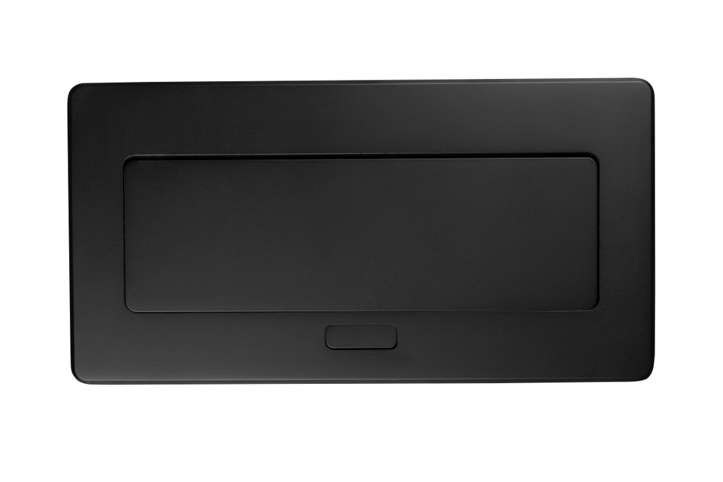 Меблева розетка GTV MULTISOFT, 2хSHUKO, USB A+C, RJ45, HDMI кабель 1.5 м, чорний