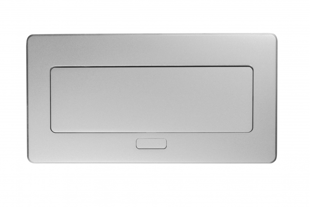 Меблева розетка GTV MULTISOFT, 2хSHUKO, USB A+C, RJ45, кабель 1.5 м, алюміний