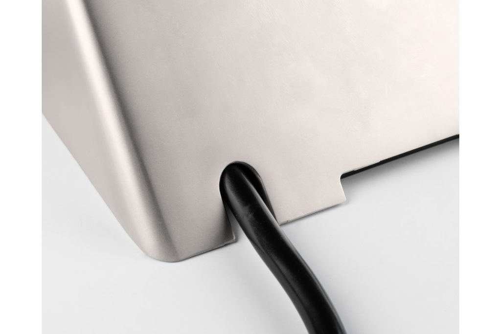 Меблева розетка GTV SOFITO, 2хSHUKO, USB A+C, кабель 1.5 м, нержавіюча сталь