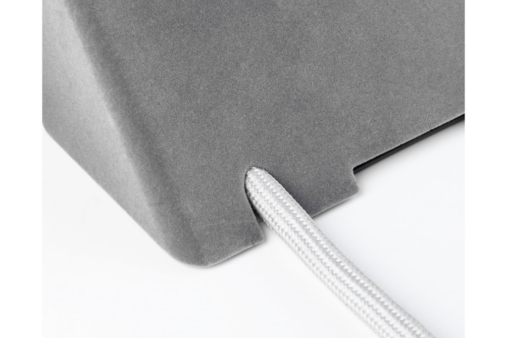 Меблева розетка GTV SOFITO, 2хSHUKO, USB A+C, кабель 1.5 м, сірий