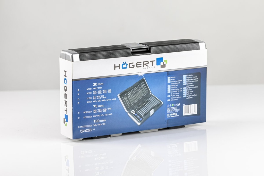 Набір HOEGERT біт з тріскачкою 37 шт. (HT1R466)