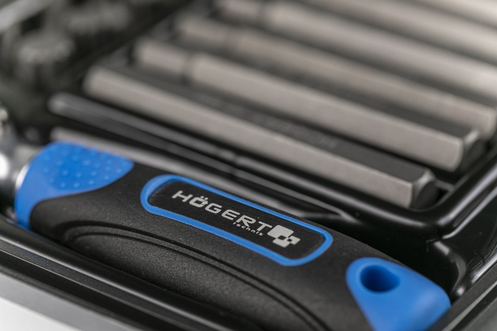 Набір HOEGERT біт з тріскачкою 37 шт. (HT1R466)