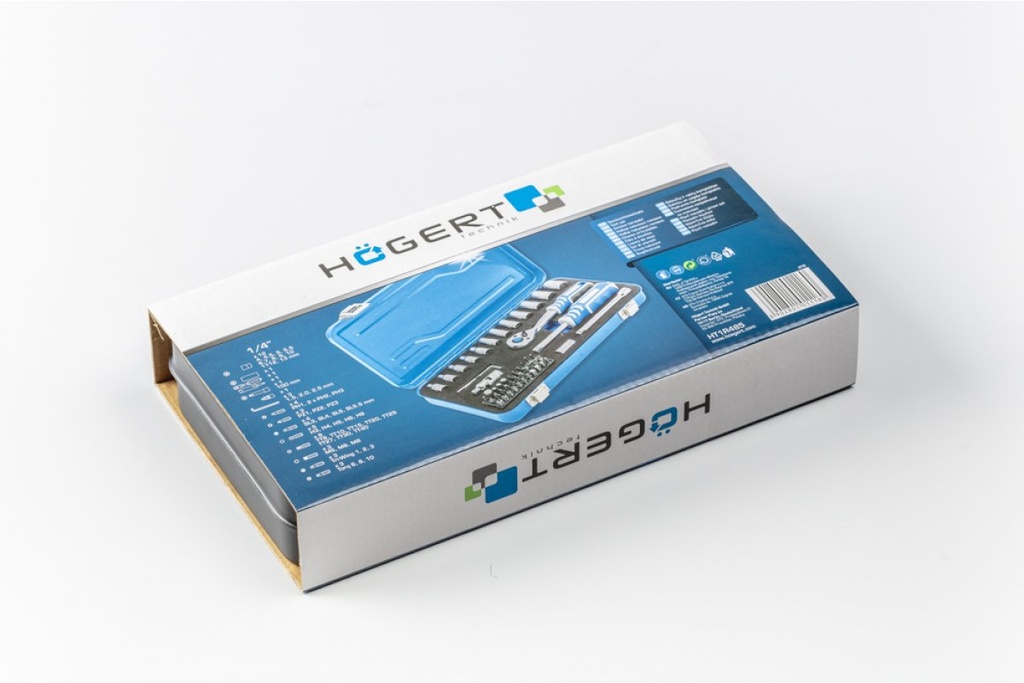 Набір інструментів HOEGERT 53 шт. 1/4" (HT1R485)