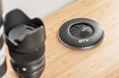 Подовжувач GTV круглий врізний SHUTTER, 1xSCHUKO, кабель з вилкою 1,5м, чорний (AE-GM1SSHU-20)