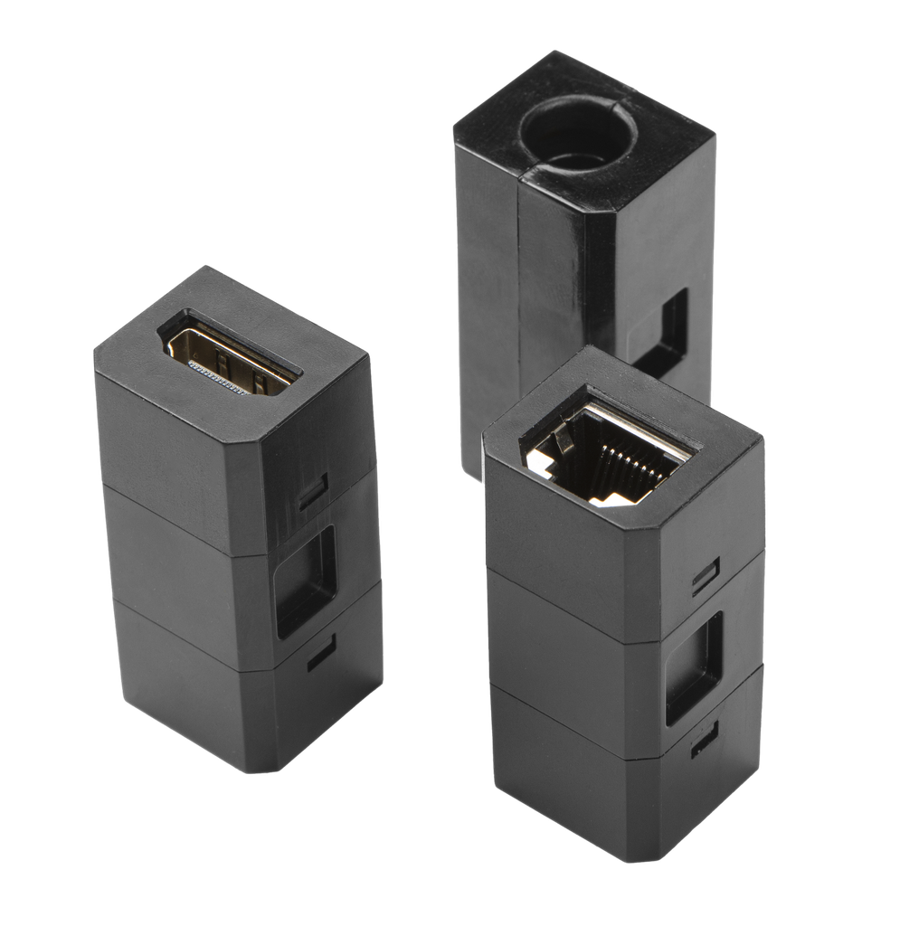 Подовжувач вбудований GTV CHARGER PLUS індукційна зарядка , 1 роз. schuko, USB A+C, HDMI, RJ45, 1,5 м, чорний