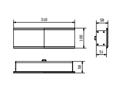 Подовжувач вбудований GTV PRESTINO, 2x роз. schuko, USB A+C, RJ45, HDMI, 1,5 м, білий