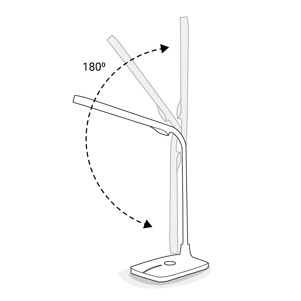 Настільний світлодіодний світильник Feron DE1732 6Вт чорний