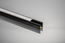 Профіль GLAX MINI високий для світлодіодної стрічки, накладний, 2 м, чорний