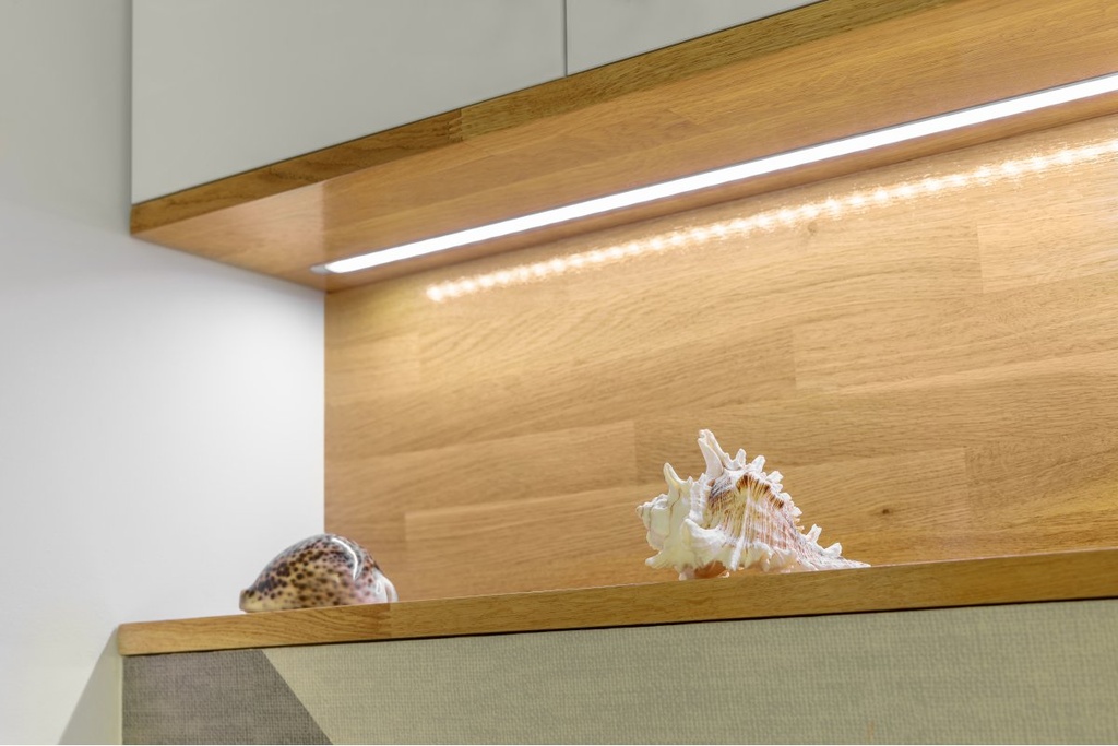 Профіль GTV GLAX MINI високий для світлодіодної стрічки, врізний, 2 м