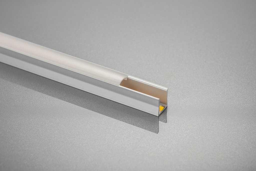 Профіль GTV GLAX MINI високий для світлодіодної стрічки, накладний, 2 м