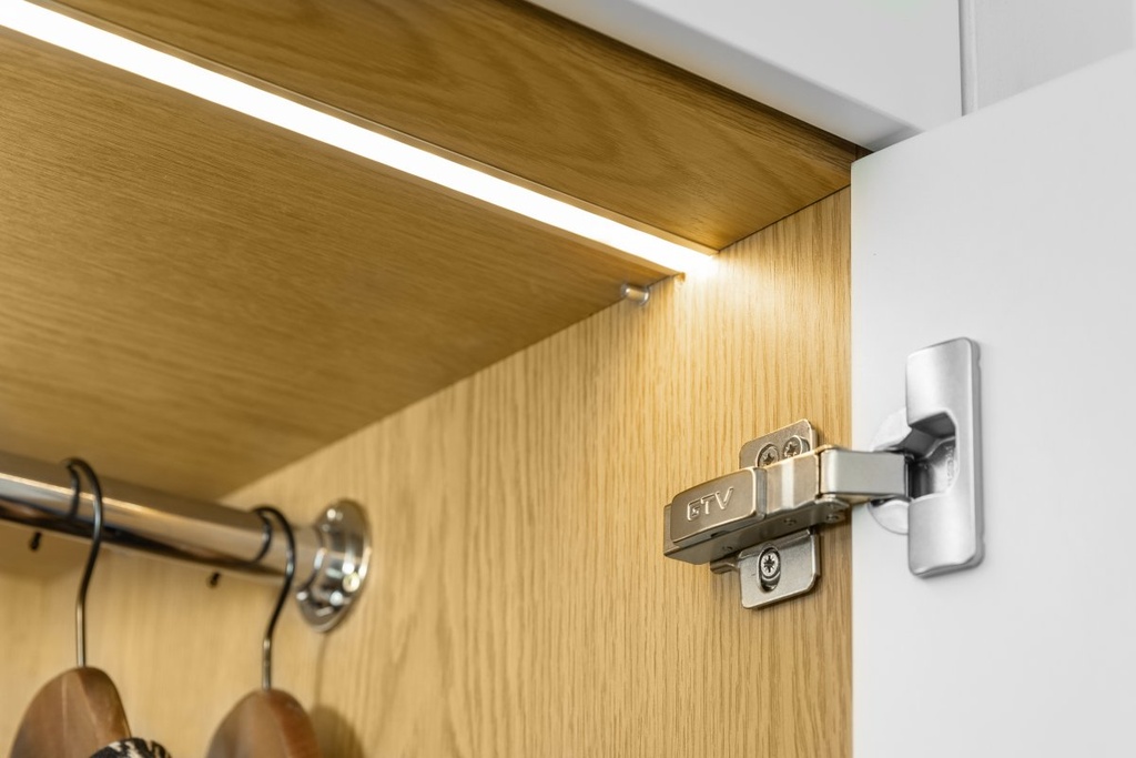 Профіль GTV GLAX для світлодіодної стрічки, врізний, 2 м, білий