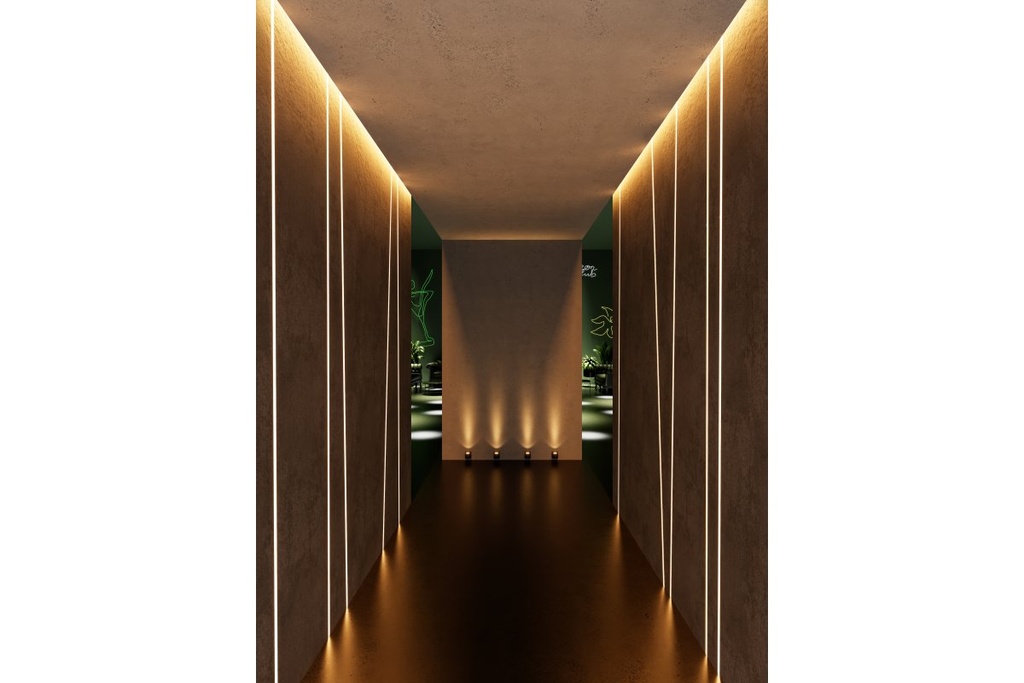 Профіль GTV GLAX для світлодіодної стрічки, для плит ГК, не анодований, 3м