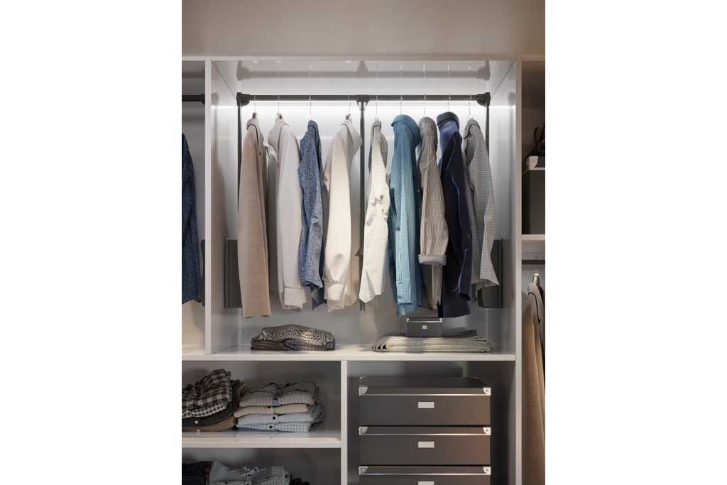 Профіль GTV GLAX для світлодіодної стрічки, кутовий накладний, 3 м