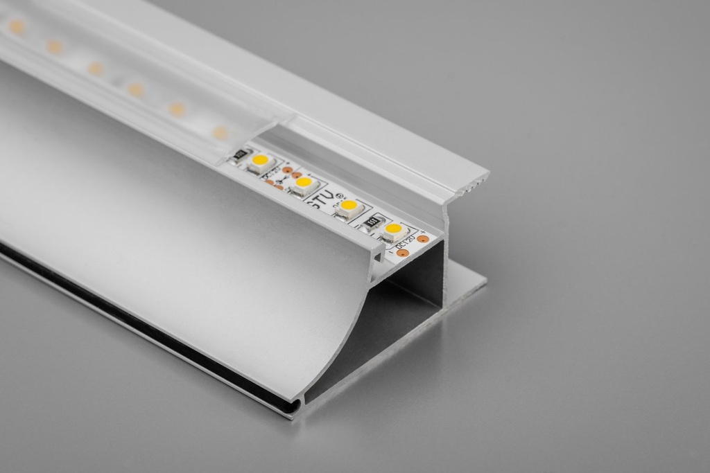 Розсіювач (кришка) для профілю GTV GLAX, молочний, 2 м