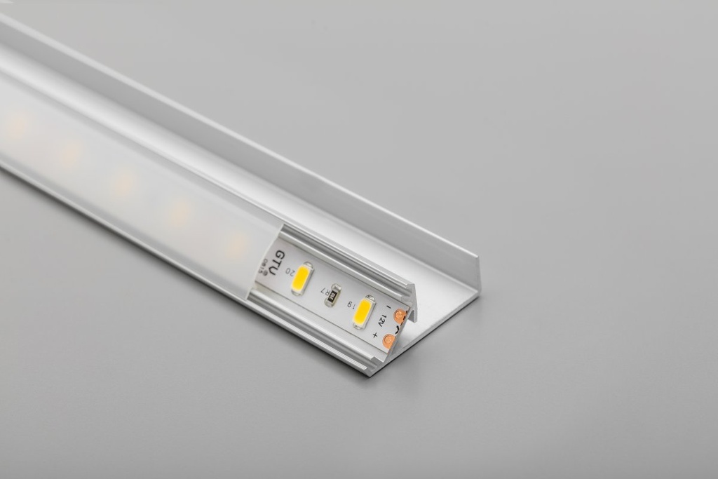 Розсіювач (кришка) для профілю GTV GLAX, молочний, 3 м