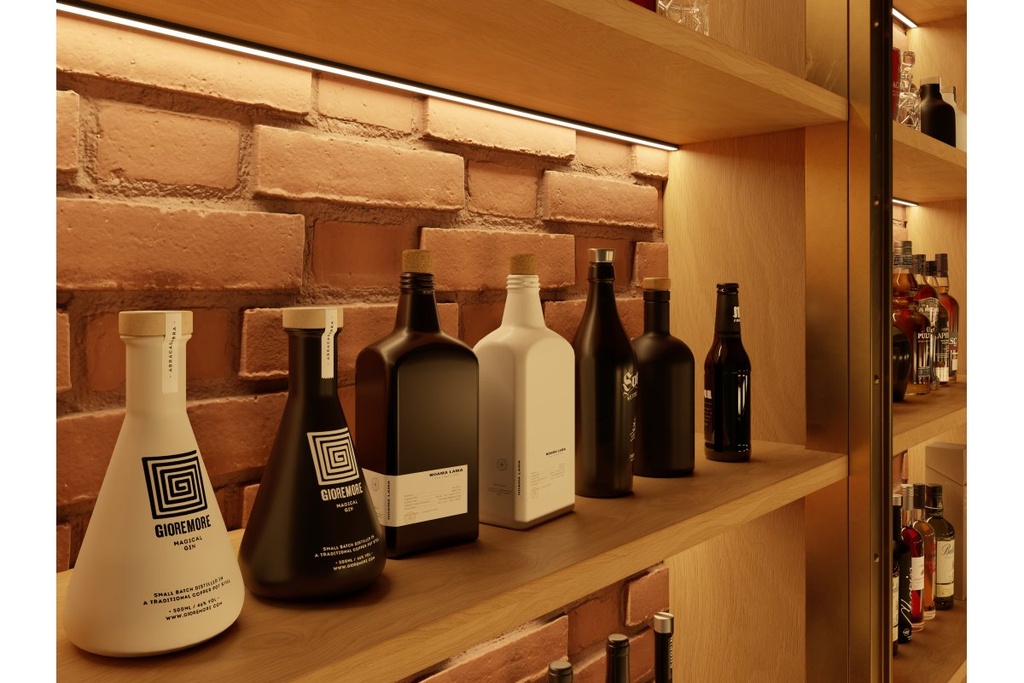 Розсіювач (кришка) для профілю GTV GLAX, чорний, 2 м