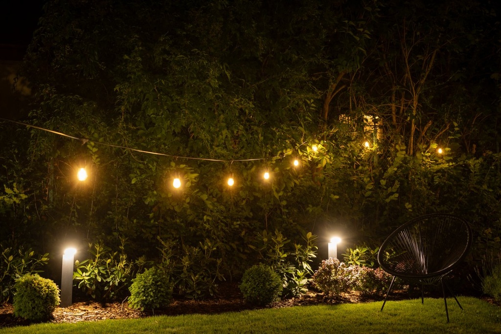 Садова гірлянда GTV 10м, AC220-240V, 50-60Hz, 10xE27, 2x0,75мм