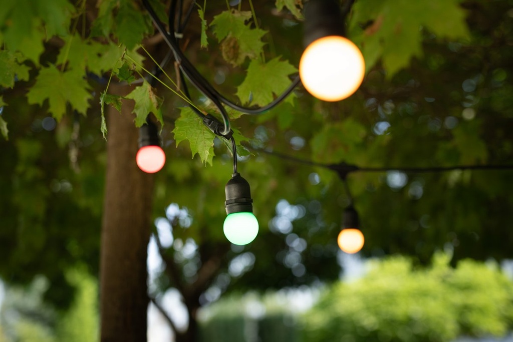 Садова гірлянда GTV 10м, AC220-240V, 50-60Hz, 10xE27, 2x0,75мм