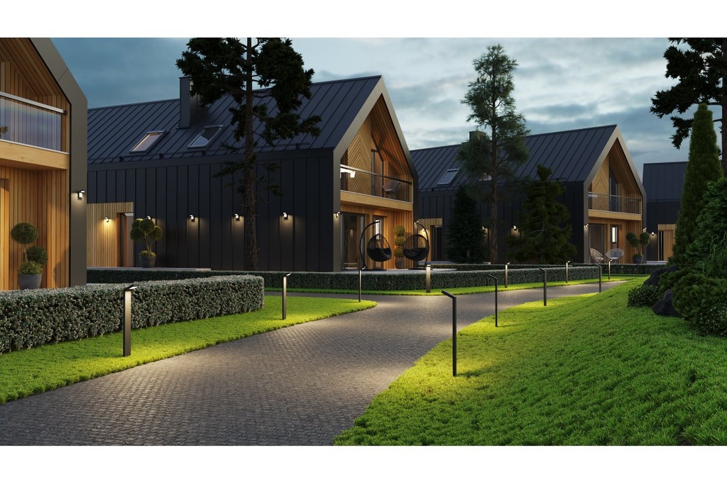 Світильник GTV LONDON, 10W, IP54, 220-240V, 4000K, 78см, чорний (LD-LON10W78P-10)