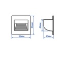 Світильник для підсвічування сходів Feron JD13 1Вт 2700K білий