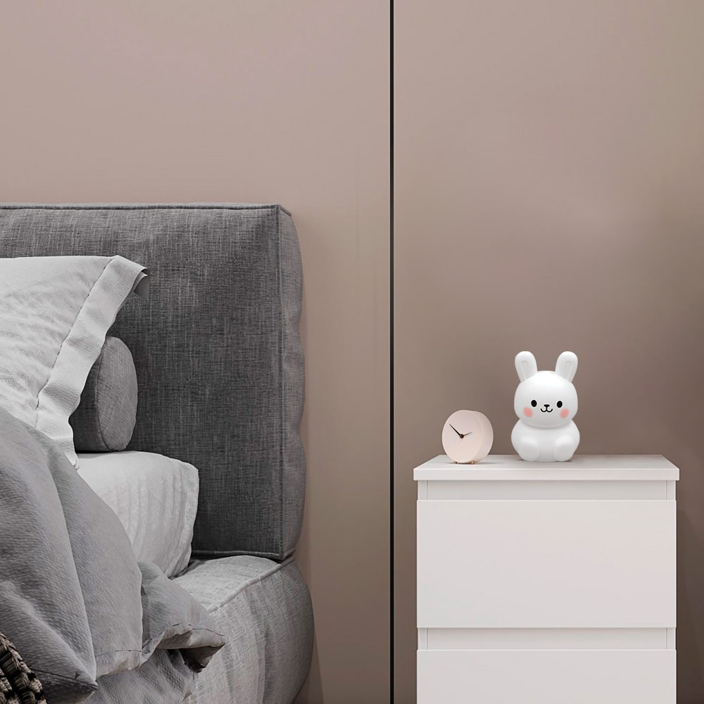 Світильник нічник Ardero SNL-R02ARD зайчик білий RGB