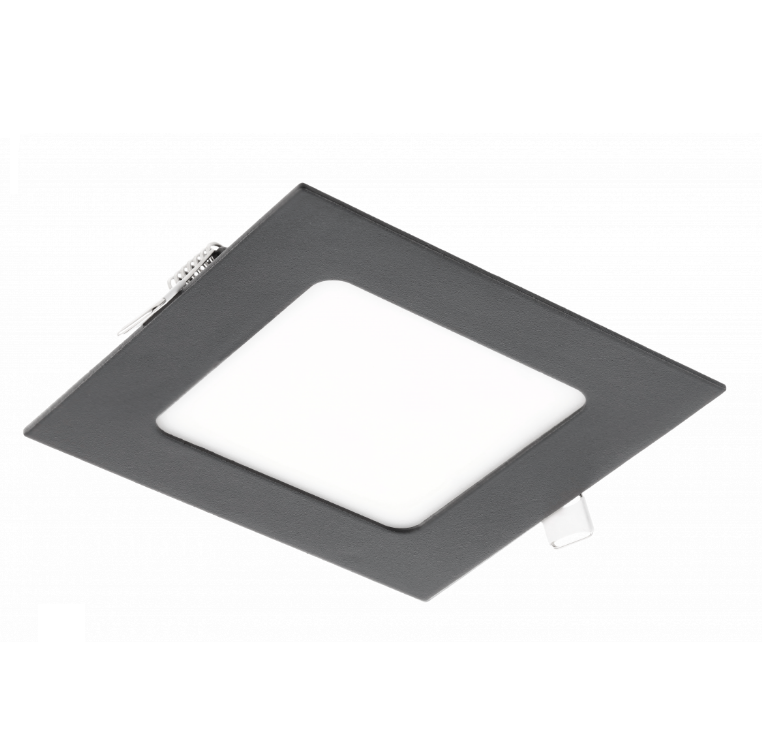 Світильник LED GTV MATIS PLUS, 7W, 120°, 4000K, IP20, врiзний, чорний (LD-MAW07W-NBP-10)