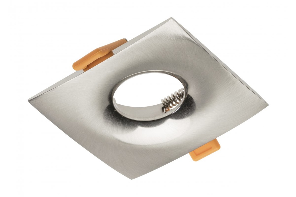 Світильник врізний точковий GTV AURORA, IP20, квадратний, срібний