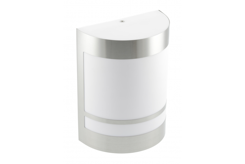 Світильник вуличний настінний фасадний GTV ESO, E27, max.11W, IP54, срібний (OS-ESOE2711-80)