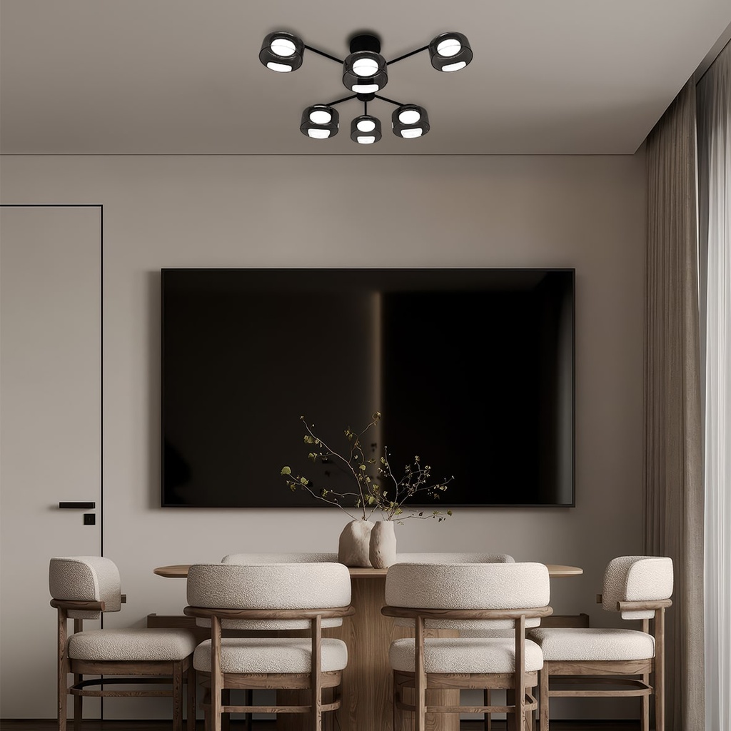 Світильник стельовий Ardero ML490-6 під лампу чорний