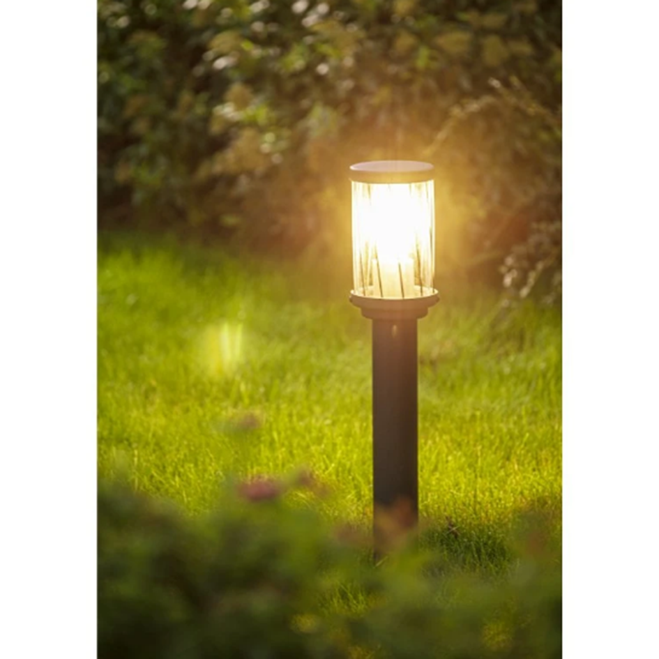 Світильник садовий GTV KERTA-P 50, E27, max.12W, IP44, стовпчик, графіт (OS-KERTP40-30)