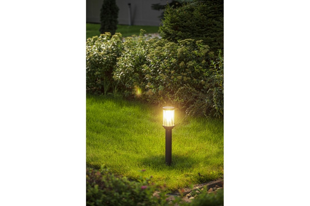 Світильник садовий GTV KERTA-P 50, E27, max.12W, IP44, стовпчик, графіт (OS-KERTP40-30)