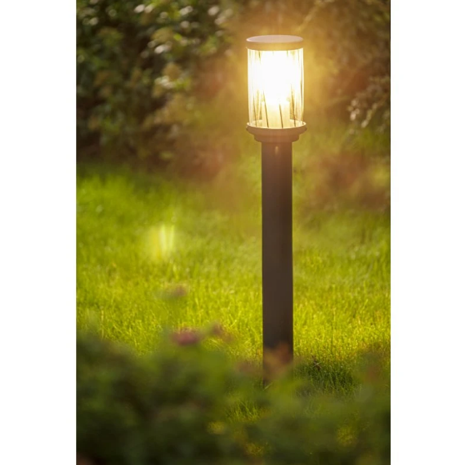 Світильник садовий GTV KERTA-P 80, E27, max.12W, IP44, стовпчик, графіт (OS-KERTP80-30)