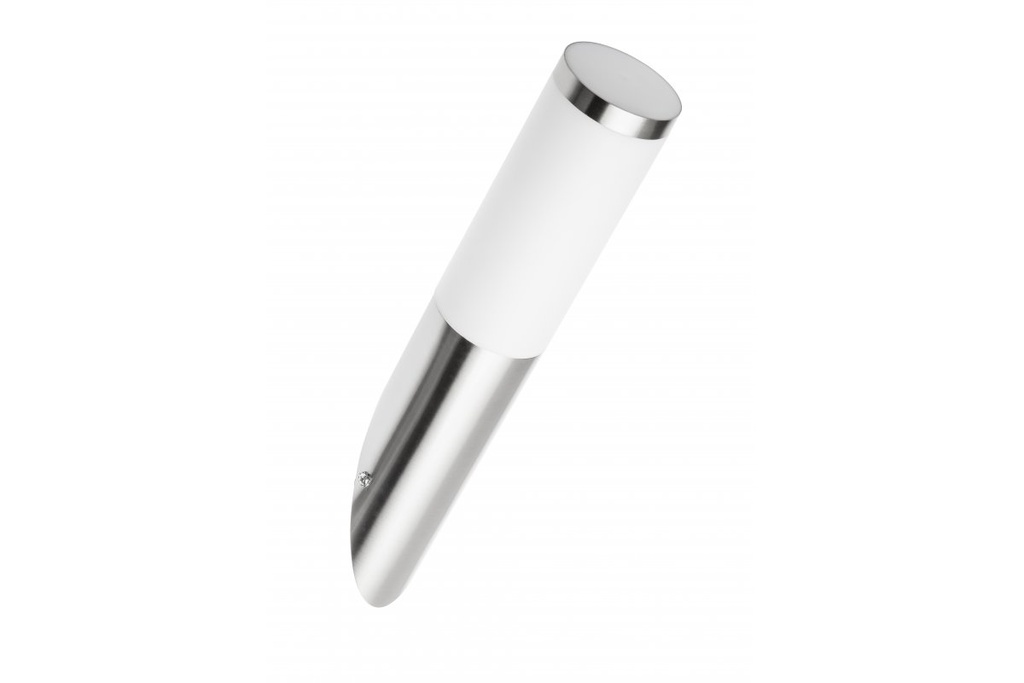 Світильник садовий GTV MILAN-U, E27, max.20W, IP54, бра похиле, інокс