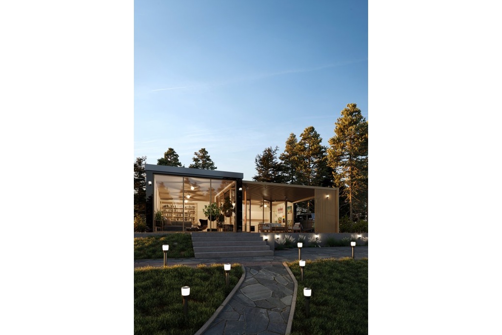 Світильник садовий GTV TORO-P 80, E27, MAX.15W, IP54, стовпчик, чорний (OS-TORP80-00)