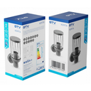 Світильник садовий фасадний бра GTV KERTA-A, E27, max.12W, IP44, графіт (OS-KERT0UA-30)