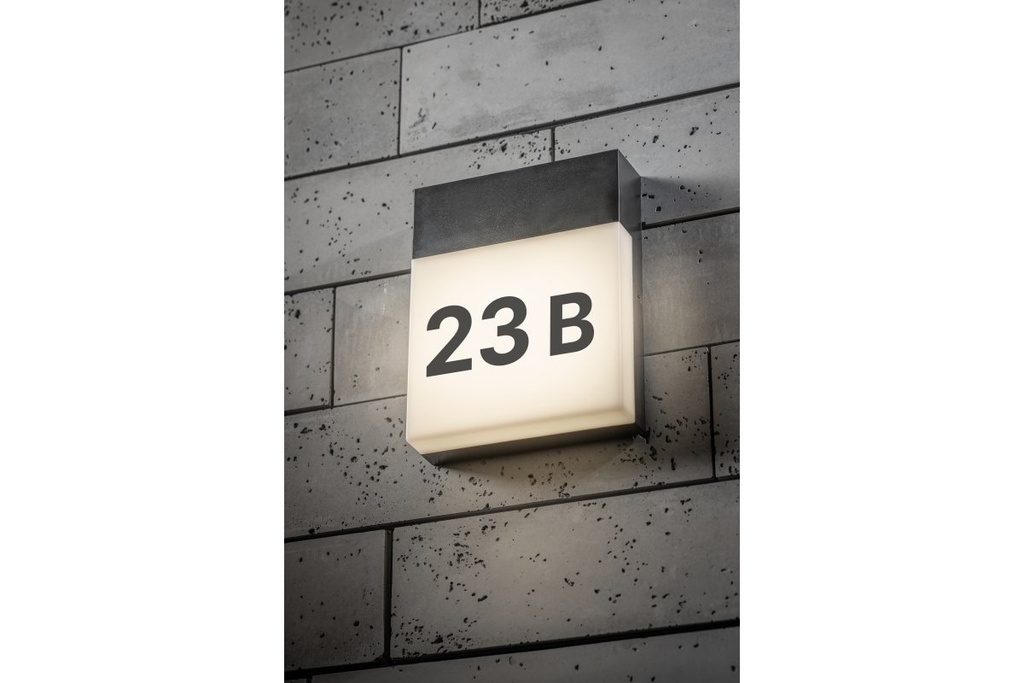 Світильник світлодіодний фасадний GTV SARO, 9 Вт, 900 лм, IP54, 4000K, чорний